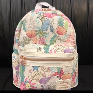 NWT Loungefly Disney Lil Mermaid Mini Bkpk